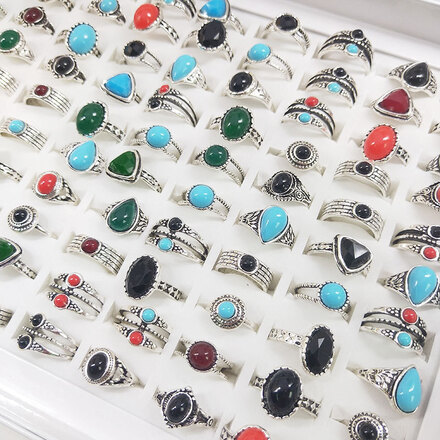 Vintage Bohemian Ring - 100pcs