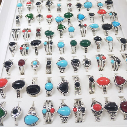 Vintage Bohemian Ring - 100pcs