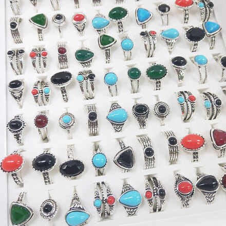 Vintage Bohemian Ring - 100pcs
