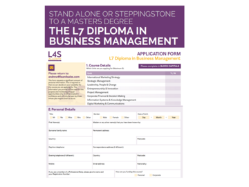 Training Course: L7 Postgraduate Diploma in Business Management