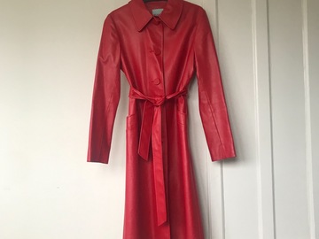 Selling: Amazing red leatherette coat