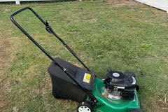 Renting out with online payment: Petrol lawnmower 