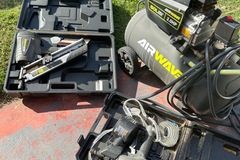 Renting out with online payment: Air compressor & nail gun 