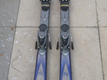 Winter sports: Skis, poles, boots and bootbag 