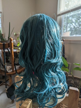 Arda wavy teal wig (sailor Neptune)