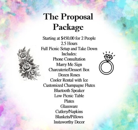 Elora Luxury Picnics - The Proposal Package