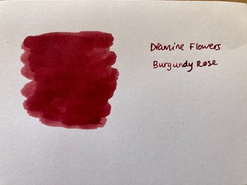 Selling: Diamine Flowers - Burgundy Rose