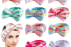 Buy Now: 60pcs Women's Colorful Striped Bow Headbands