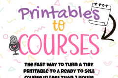 Product: Create an action-packed, ready-to-sell course in 2 hours or less 