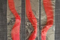 Selling with online payment: Red 20" clip-in wefts