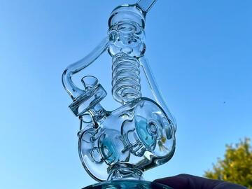  : Astral Whirlpool Glass Recycler Bong Water Pipe and Dab Rig