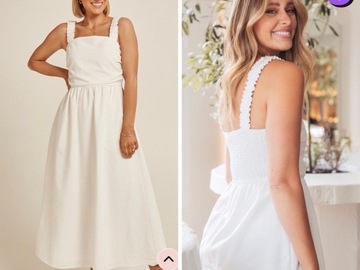 Selling: Feather and Noise Capri White Dress Size 16