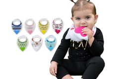 Buy Now: 100 Reversible Bibs and 50 Pacifier Clips in a gift pack.