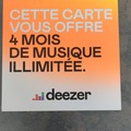 Vente: 3 Cartes Deezer 4 mois (120€)
