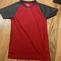 General outdoor: Red and black quick dry tee