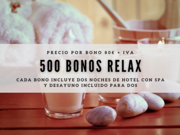 Sale ad without payment button: ADQUIERE 500 BONOS RELAX PARA TU NEGOCIO