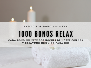Sale ad without payment button: ADQUIERE 1000 BONOS RELAX PARA TU NEGOCIO