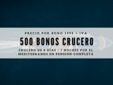Sale ad without payment button: Impulsa tu Empresa con 500 Bonos Crucero