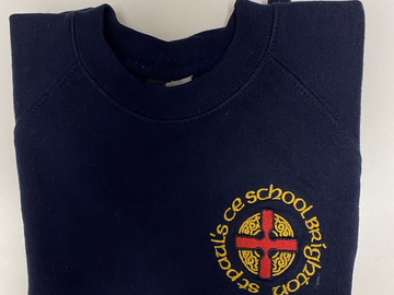 Selling With Online Payment: St Paul's Sweatshirts 3/4 Years 24"