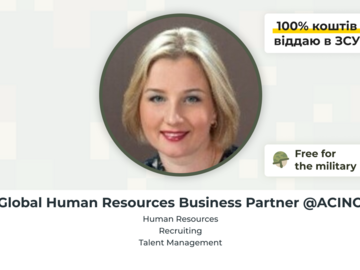 Paid mentorship: HR Management with Iryna Lebed