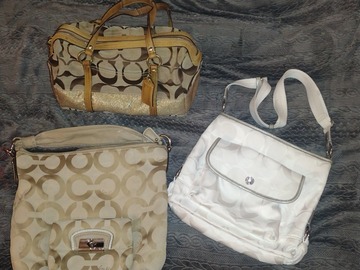 Buy Now: 3 Authentic Coach Purses "used"