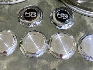 Selling: Aluminum Hex Caps for Vintage HRE (Hayashi Racing)  Wheels