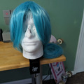 Selling with online payment: Blue/Teal V Long Wig