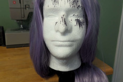 Selling with online payment: Hand-dyed Silvery-Purple/Lilac Lacefront Wig