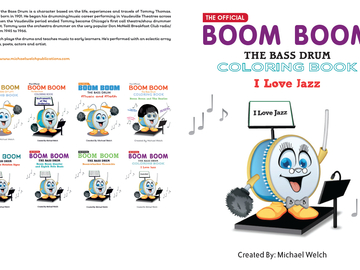 Selling with online payment: I Love Jazz - coloring storybook 