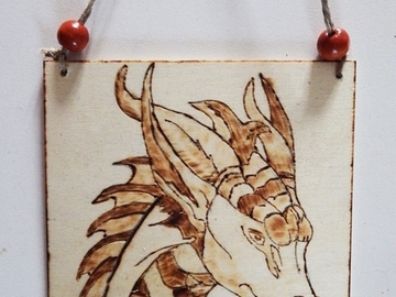 Vente au détail: Décoration en bois "Dragon"
