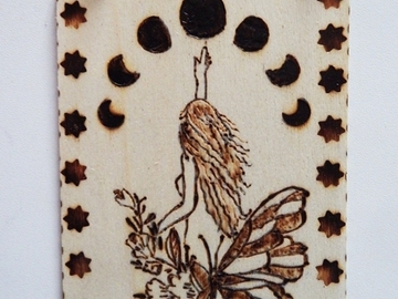 Vente au détail: Décoration en bois "Rituel de la Lune"