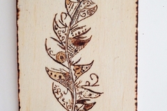 Vente au détail: Décoration en bois " Plume"