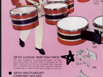 Wanted/Looking For/Trade: Looking For: Ludwig No.525 Marching Timp Tom Mount
