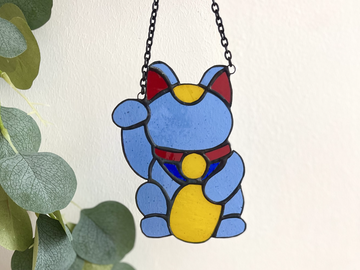  : Blue and Yellow Lucky Cat