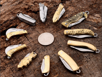 Comprar ahora: 25 Pieces Mini Stainless Steel Folding Knife Keychains