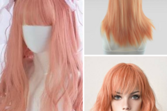 In Search Of: Peach/Coral pink medium wig
