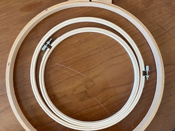 For Sale: Wood Embroidery Hoops