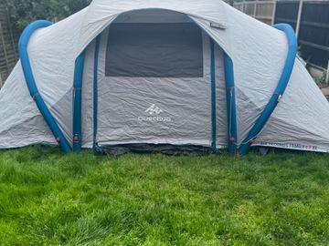 Hiring Out (per day): Air tent & camping beds 