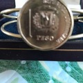 Vente au détail: bracelet pièce de monnaie vintage authentique