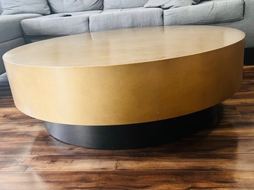 Individual Seller: Sunpan - Bernaby Coffee Table in Antique Brass Finish