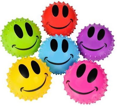 3" Knobby Smiley Face Balls (285 Pieces)