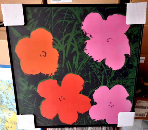 Andy Warhol Poppies Print Pink & Red 26x26 NEW Case of (8)