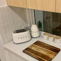 Renting out with online payment: SMEG White Kettle & Toaster