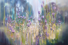 Sell Artworks: Midsummer Witness, magical summer meadow painting