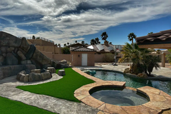 Renting out per night.: Ultimate Backyard | PoolSpa | Slide | Ball | Golf