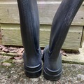 General outdoor: Black Dunlop wellies UK size 5 