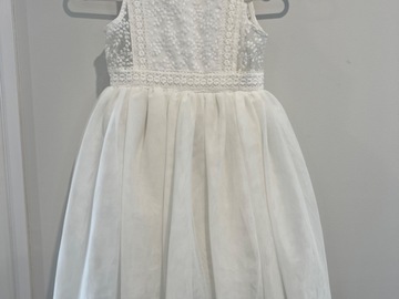 Selling: Bebe Size 5 White Organza Dress