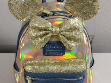 Selling with online payment: Loungefly WDW 50th Anniversary EARidesecent Backpack
