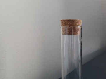 Selling: Small Glass vial with cork stopper