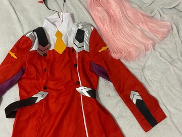 Selling with online payment: Zero Two XXL Cosplay Darling in the Franxx WIG INCLUDED